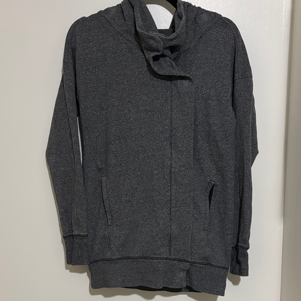 lululemon athletica Dark Gray Cowl Neck Sweater